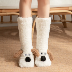 women-s-plush-dog-socks