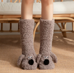 women-s-plush-dog-socks